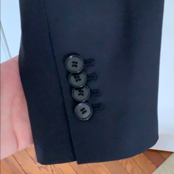 Peplum dark navy blazer - Picture 2 of 5